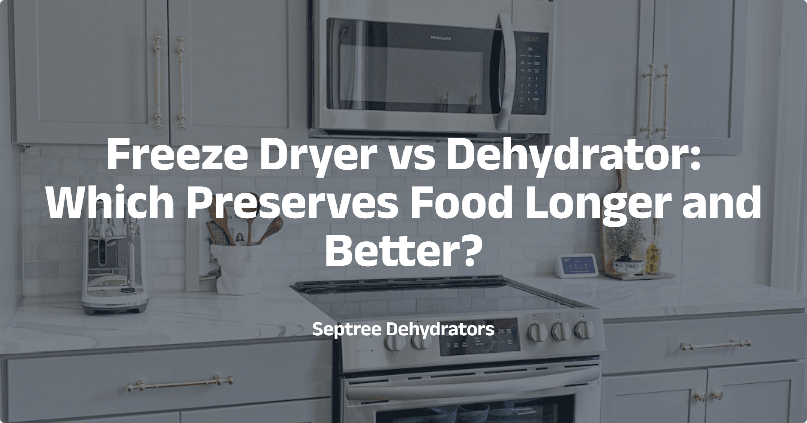 Freeze Dryer vs Dehydrator: Which Preserves Food Longer and Better? - Septree
