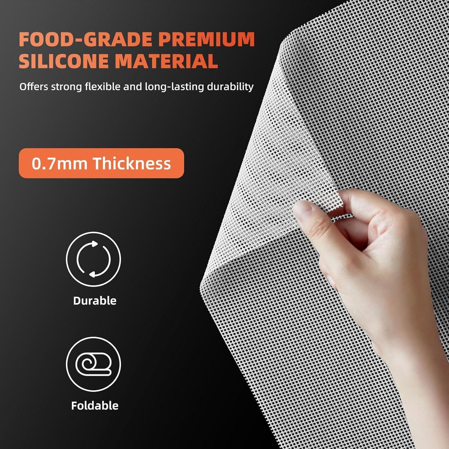 Septree 2000x350mm DIY Silicone Dehydrator Sheets, [2 Pack] Non Stick - Septree