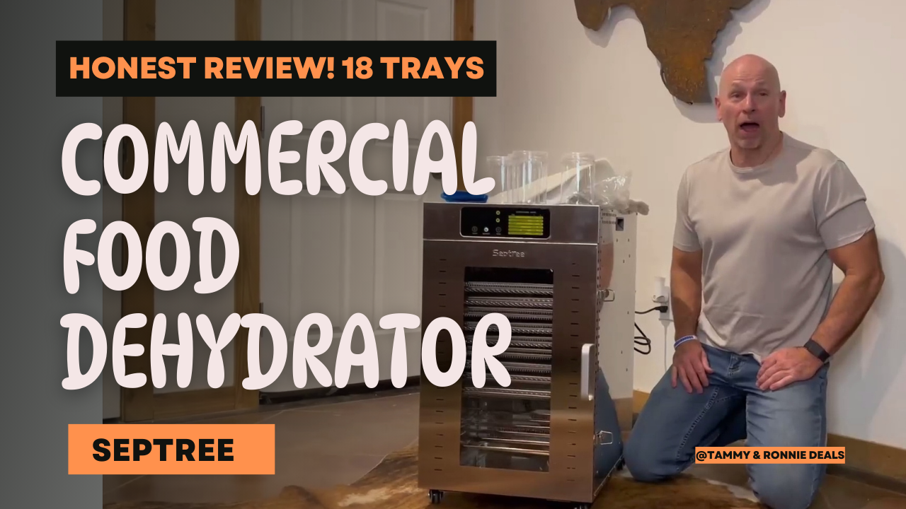 Load video: Septree 4-Tray Food Dehydrator