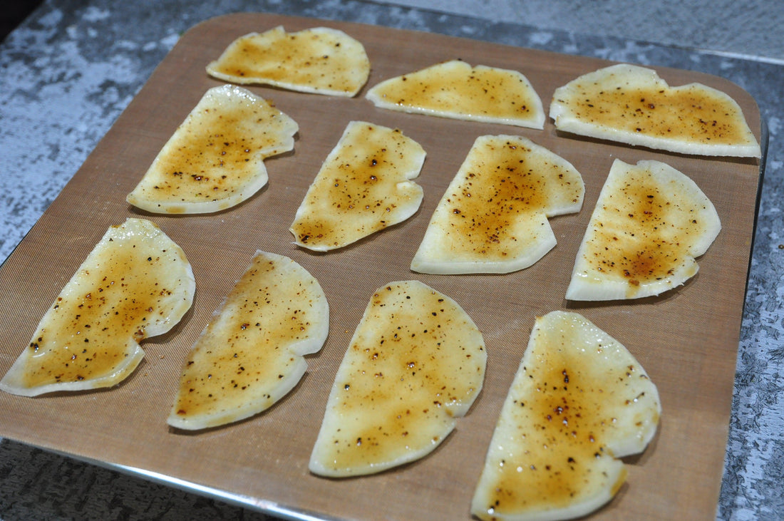 Sweet and Sour Root Vegetable Chips