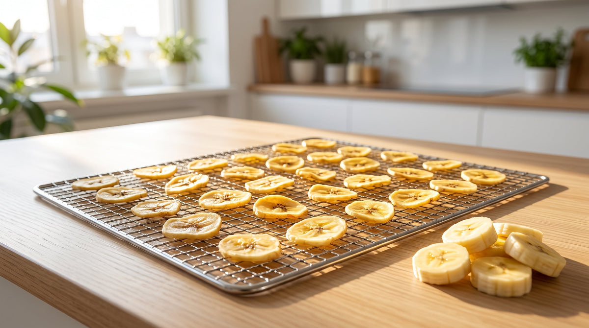 Golden Crispy Dehydrated Banana Chips
