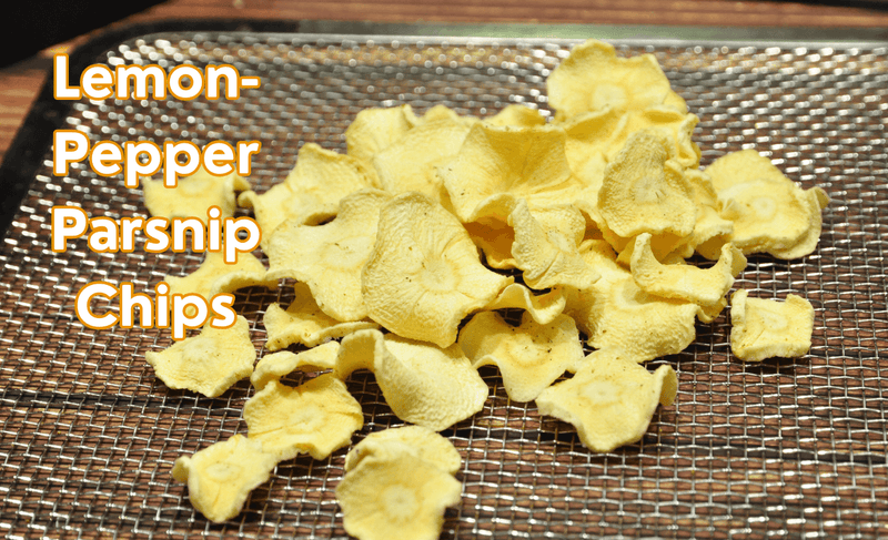 Lemon-Pepper Parsnip Chips