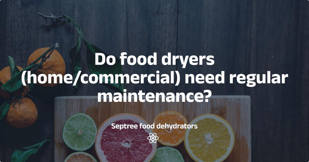 Do food dehydrators (home/commercial) need regular maintenance?