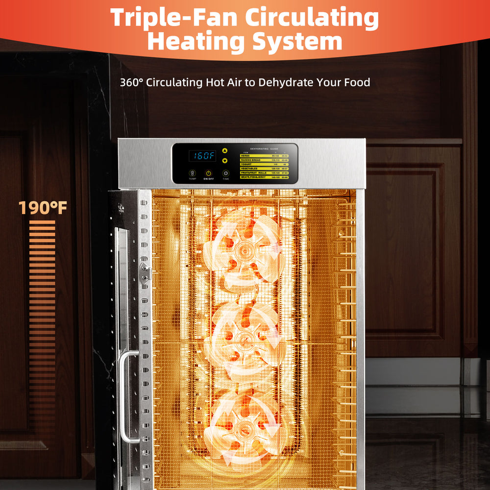 New Septree™ 18 Trays Large Commercial Food Dehydrator