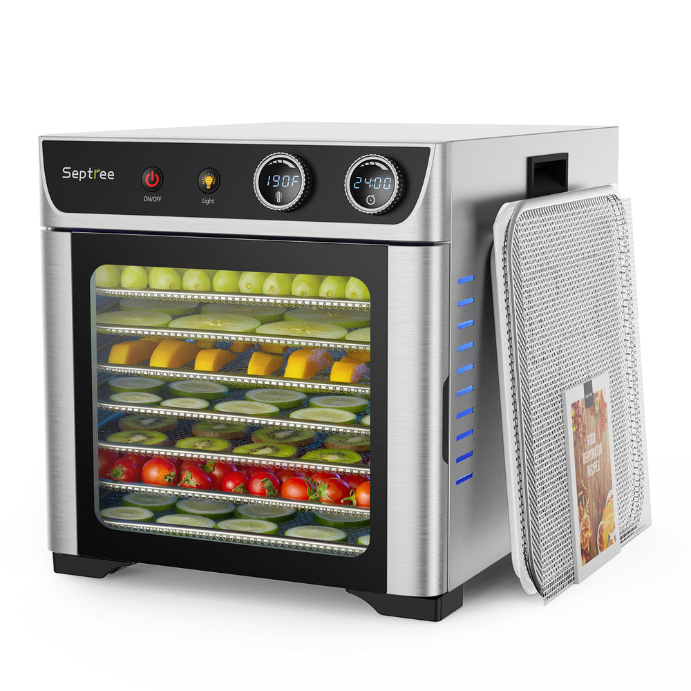 Septree™ 8-Tray Deluxe Food Dehydrator for Jerky, Herbs, Veggies