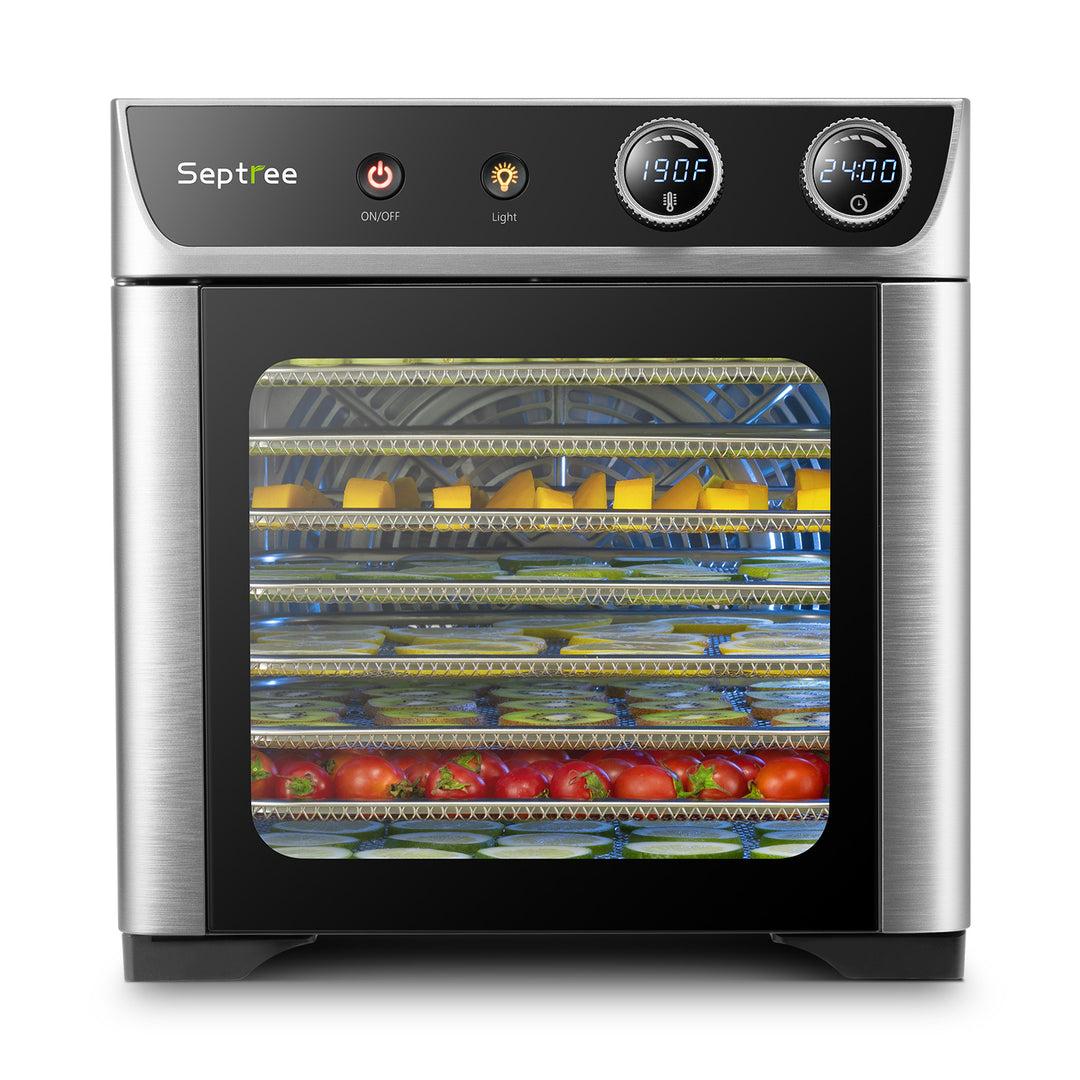 Septree™ 8-Tray Deluxe Food Dehydrator for Jerky, Herbs, Veggies