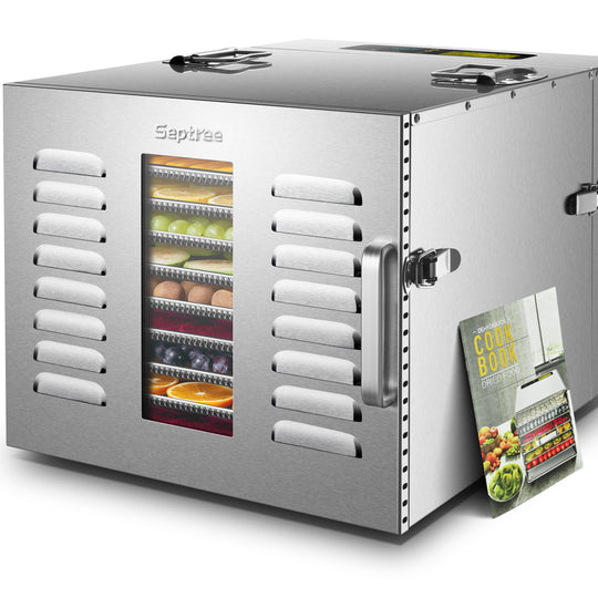 Septree™ 10 Trays Stainless Steel Best Food Dehydrator For Jerky