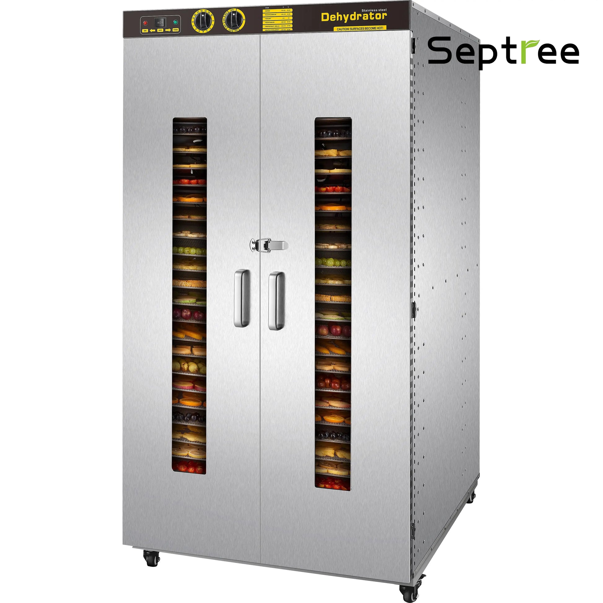 Commercial Dehydrator 24 Trays Industrial Food Dehydrator For Jerky, Large Drying Dehydrator Machine ST-00 - Septree