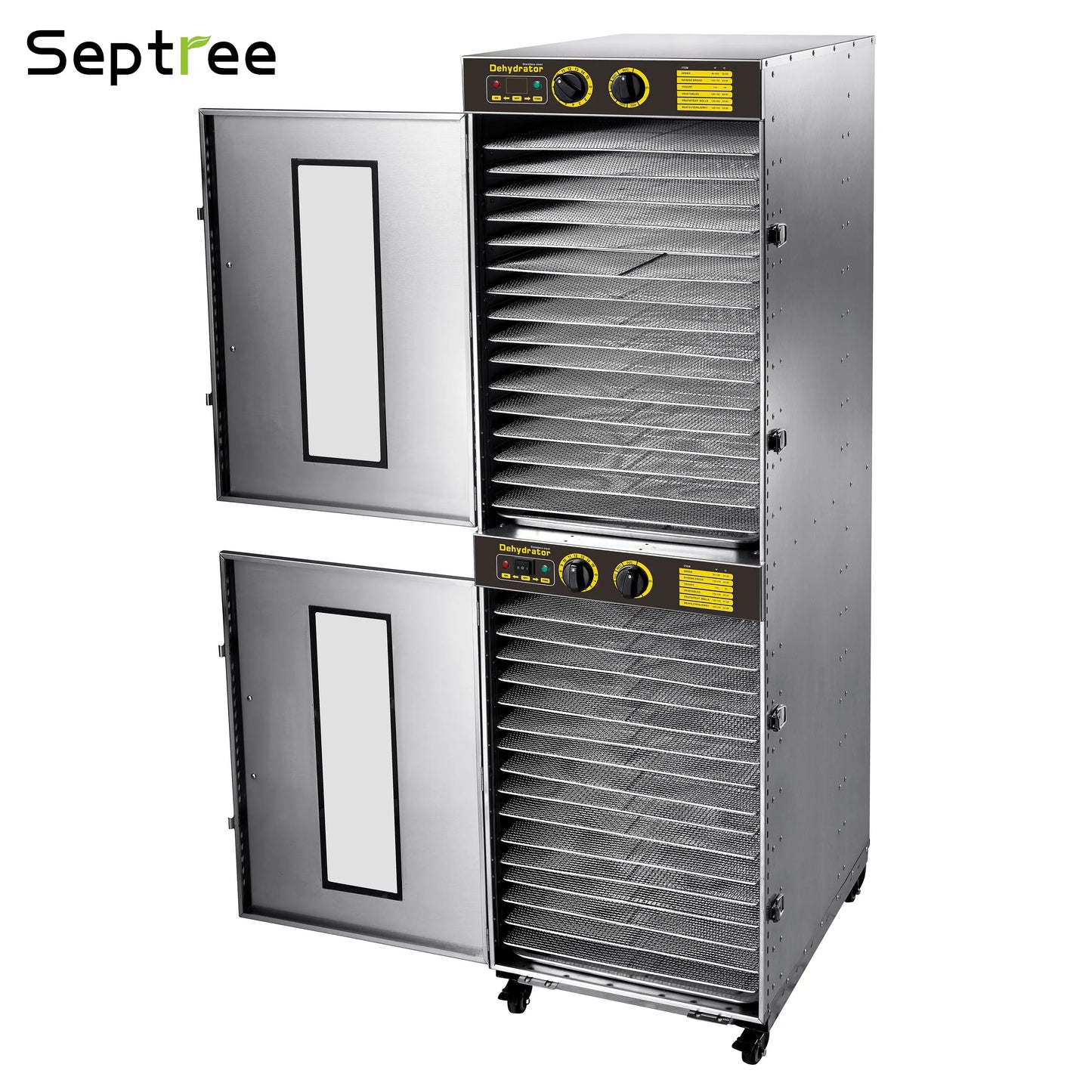 32 Trays Commercial Food Dehydrator Machine For Fruit, Jerky, Veggies, Dog Food Industrial Dryer Machine - Septree