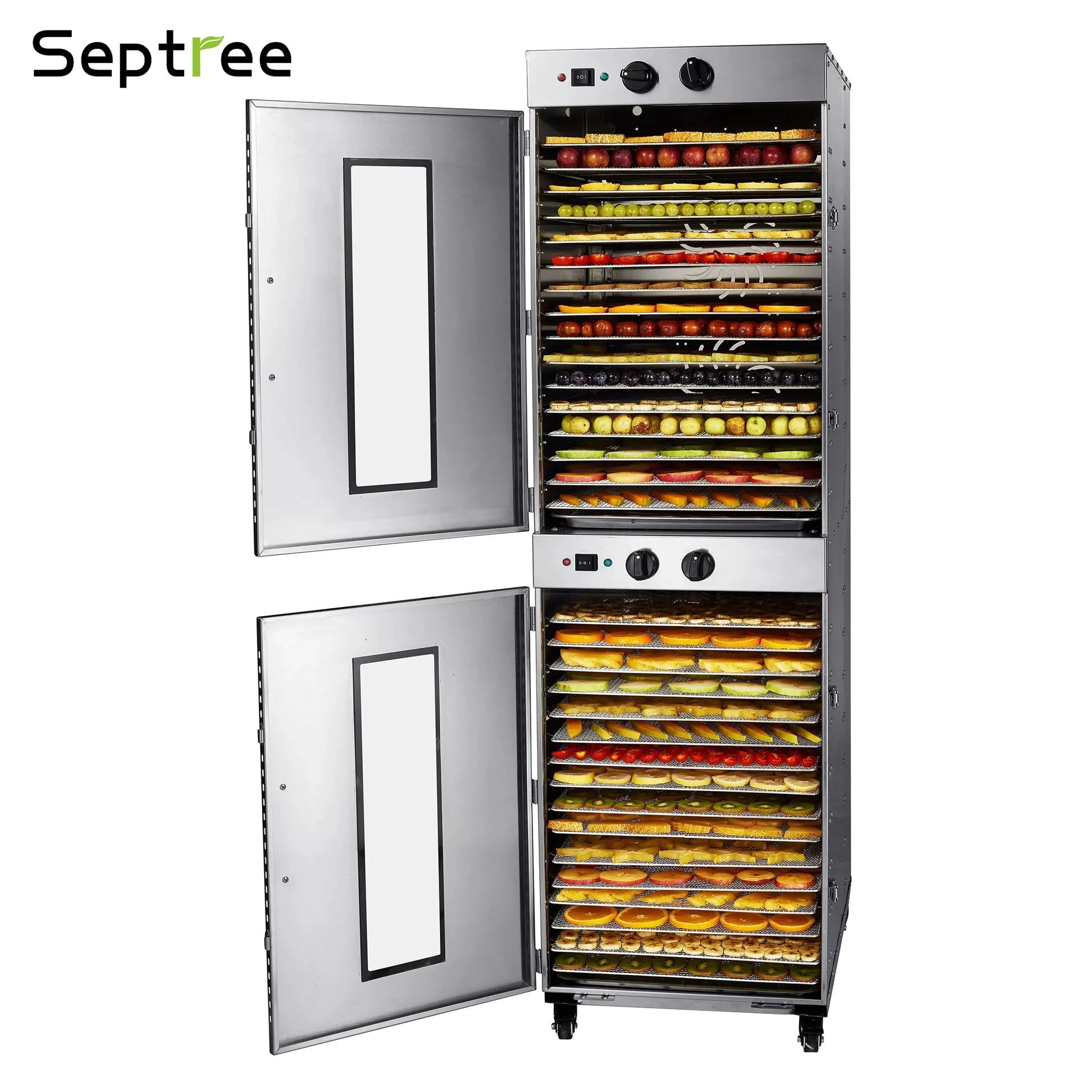 32 Trays Commercial Food Dehydrator Machine For Fruit, Jerky, Veggies, Dog Food Industrial Dryer Machine - Septree