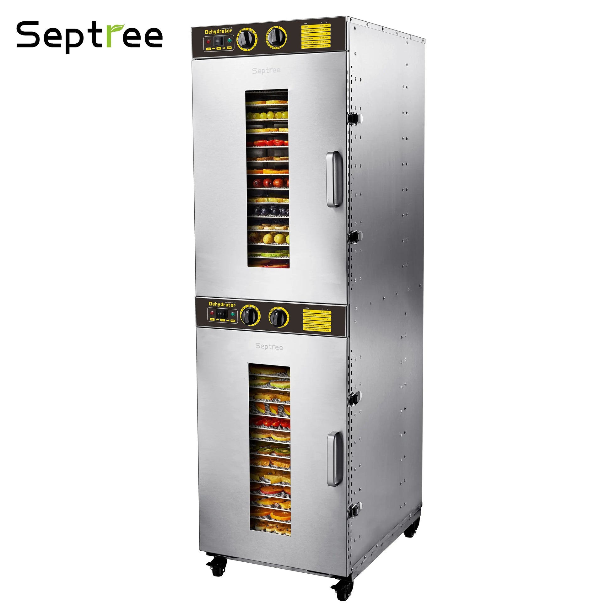 32 Trays Commercial Food Dehydrator Machine For Fruit, Jerky, Veggies, Dog Food Industrial Dryer Machine - Septree