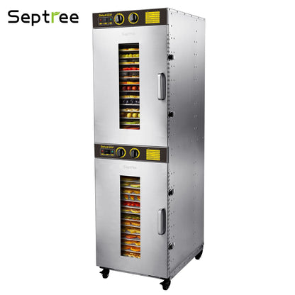 32 Trays Commercial Food Dehydrator Machine For Fruit, Jerky, Veggies, Dog Food Industrial Dryer Machine - Septree