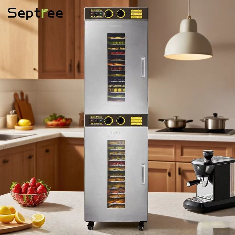 Most Popular Septree™ 32 Trays Commercial Dehydrator Machine For Fruit, Jerky, Veggies, Dog Food