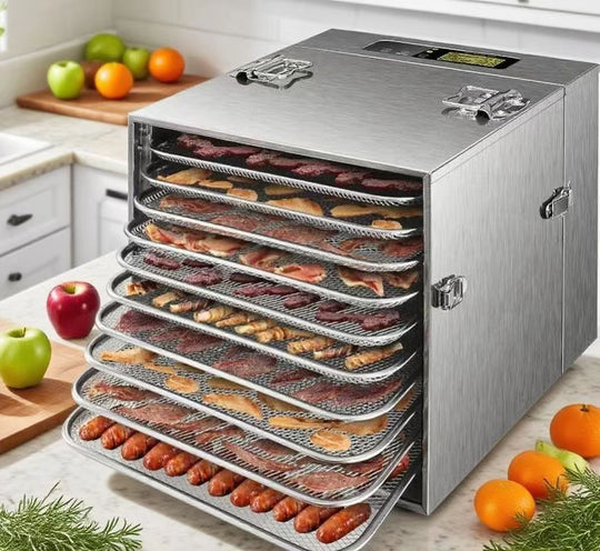 Septree™ 10 Trays Stainless Steel Best Food Dehydrator For Jerky