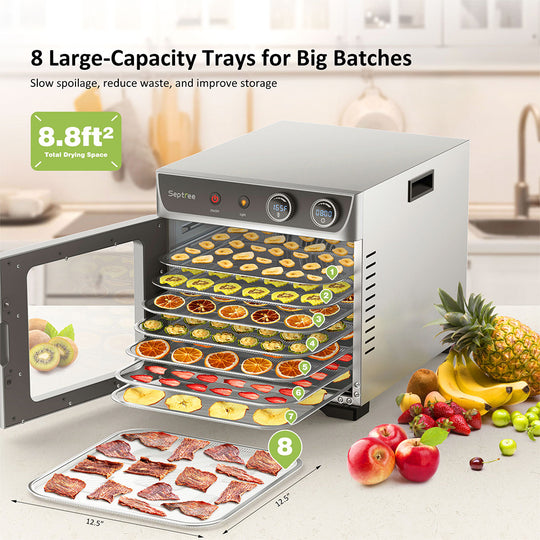DSC-08B Septree Dryer 8 Trays Food Dehydrator