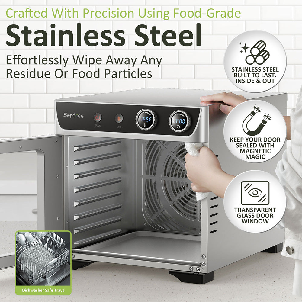 DSC-08B Septree Dryer 8 Trays Food Dehydrator