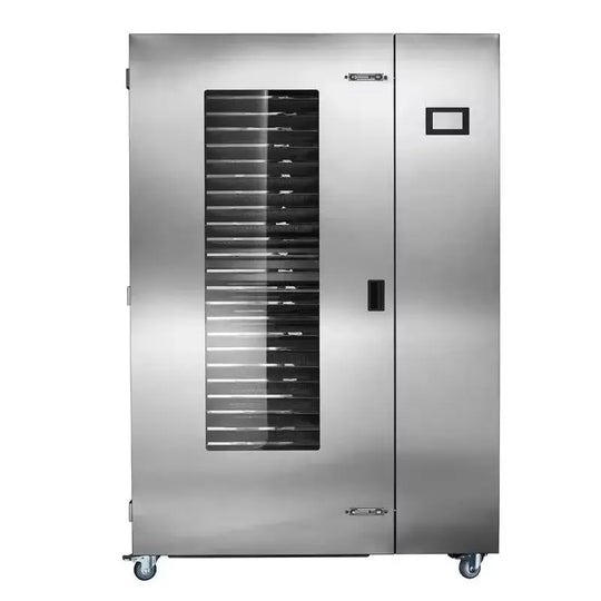 24 trays industrial fruit dehydrator Septree, energy saving heat pump drying machine for bulk food processing, front view