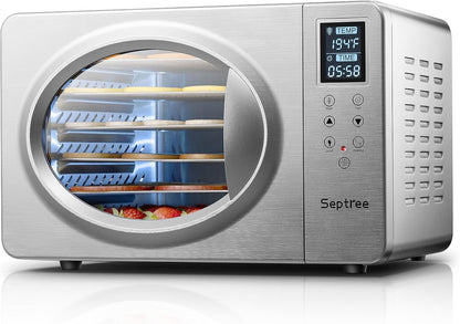 Máquina secadora deshidratadora de alimentos con 6 bandejas de acero inoxidable